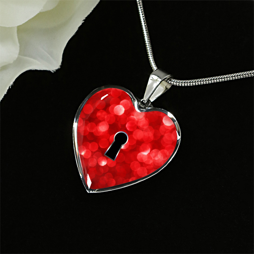 Red Dazzle Heart - Luxury Heart Necklace