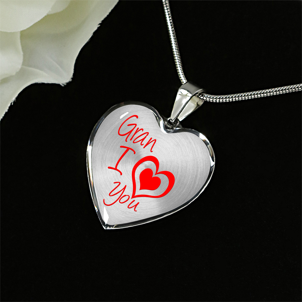 Gran I Love You - Luxury Heart Necklace