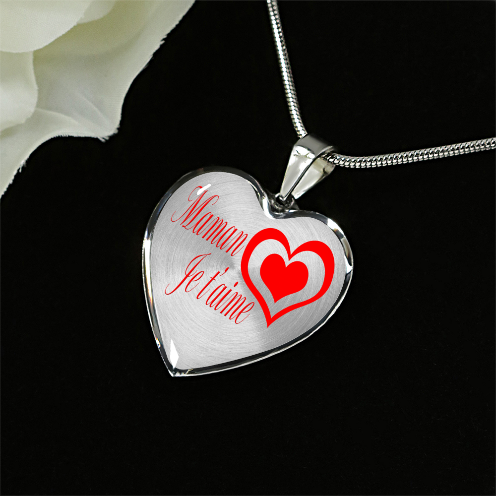 Maman Je t'aime - Luxury Heart Necklace