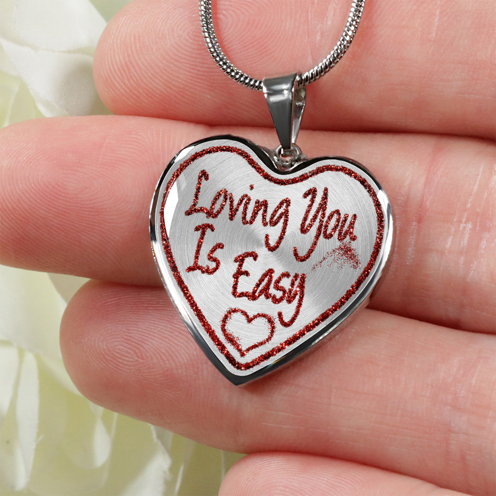 Loving You Is Easy - Luxury Heart Necklace 2