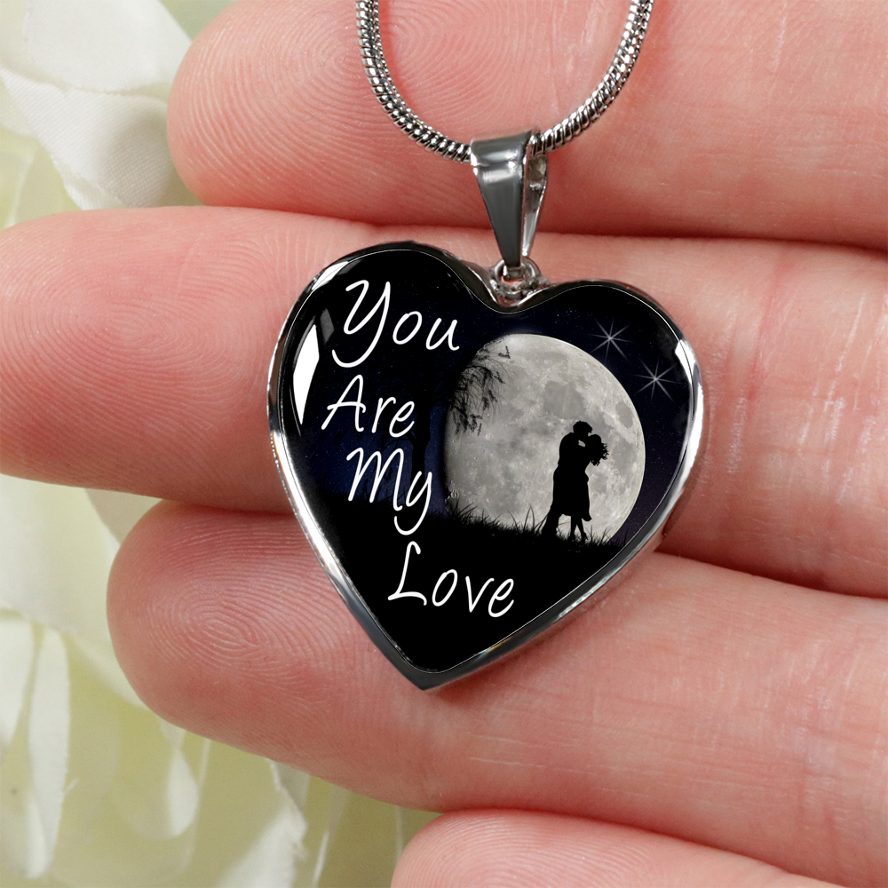 You Are My Love - Luxury Heart Necklace - Night Sky
