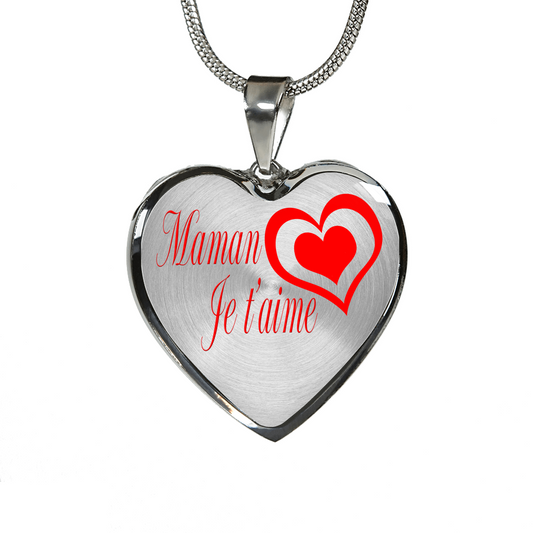Maman Je t'aime - Luxury Heart Necklace