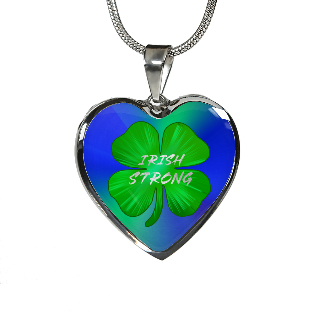 Irish Strong Luxury Heart Necklace - Vibrant 4-Leaf