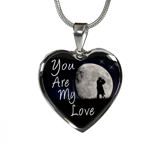 You Are My Love - Luxury Heart Necklace - Night Sky