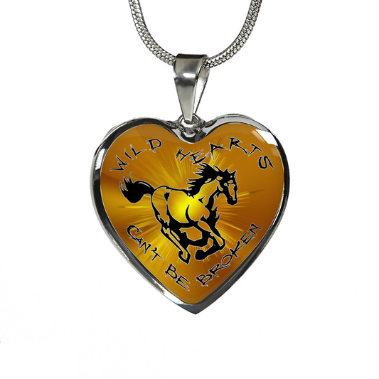Wild Hearts Can't Be Broken Luxury Heart Necklace -SD18