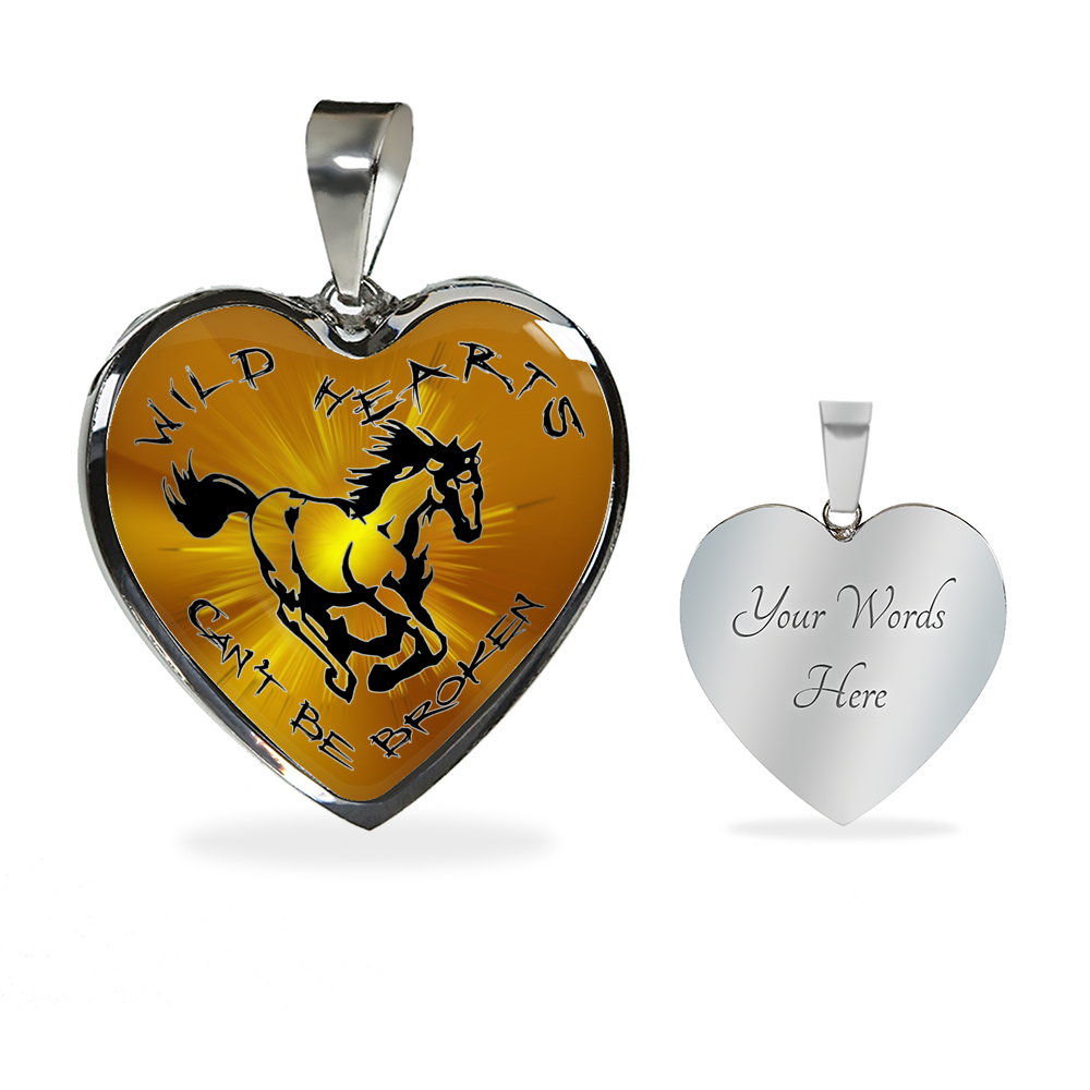 Wild Hearts Can't Be Broken Luxury Heart Necklace -SD18