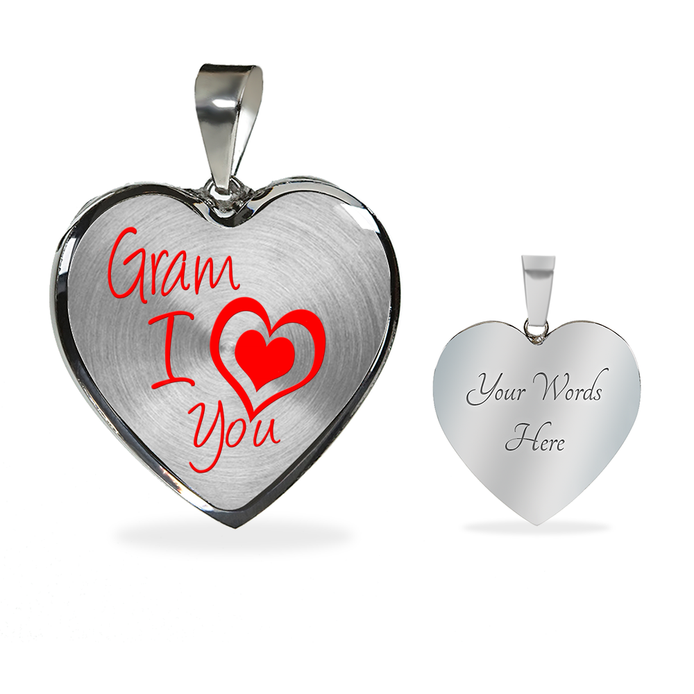 Gram I Love You - Luxury Heart Necklace