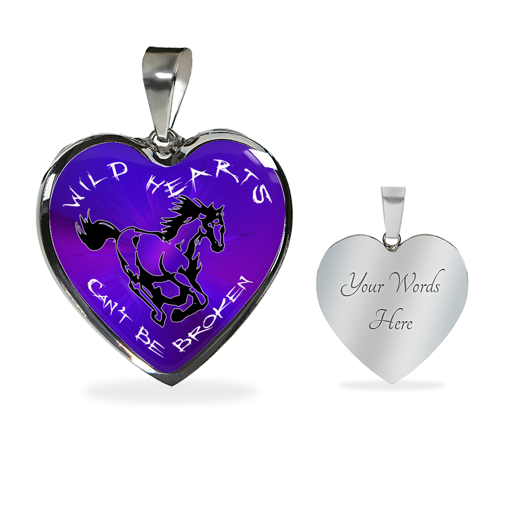 Wild Hearts Can't Be Broken Luxury Heart Necklace -SD12