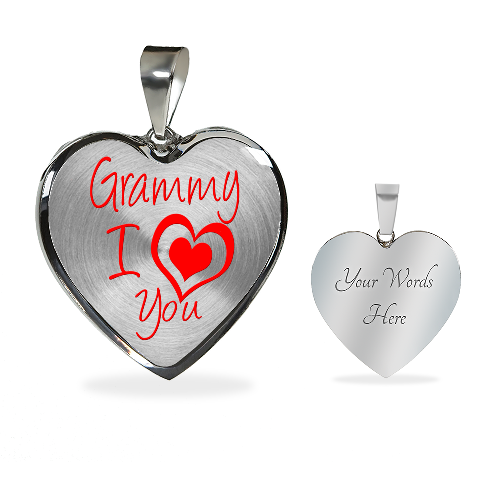 Grammy I Love You - Luxury Heart Necklace