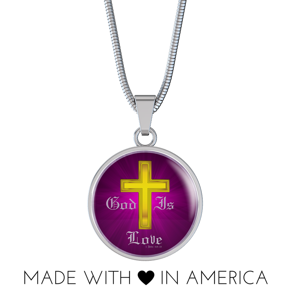 God Is Love - Luxury Circle Necklace