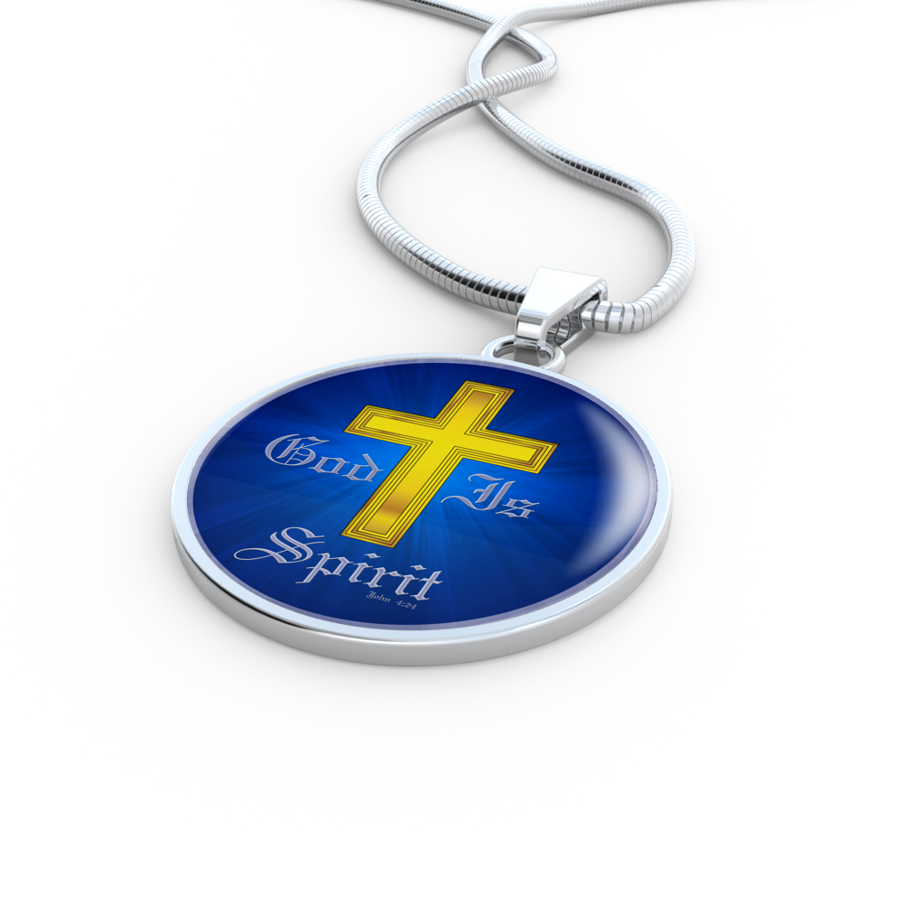 God Is Spirit - Luxury Circle Necklace