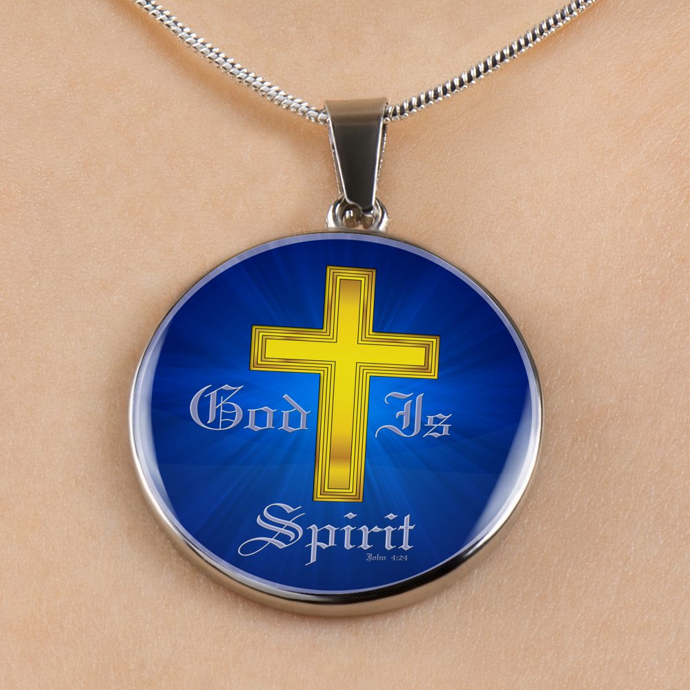God Is Spirit - Luxury Circle Necklace