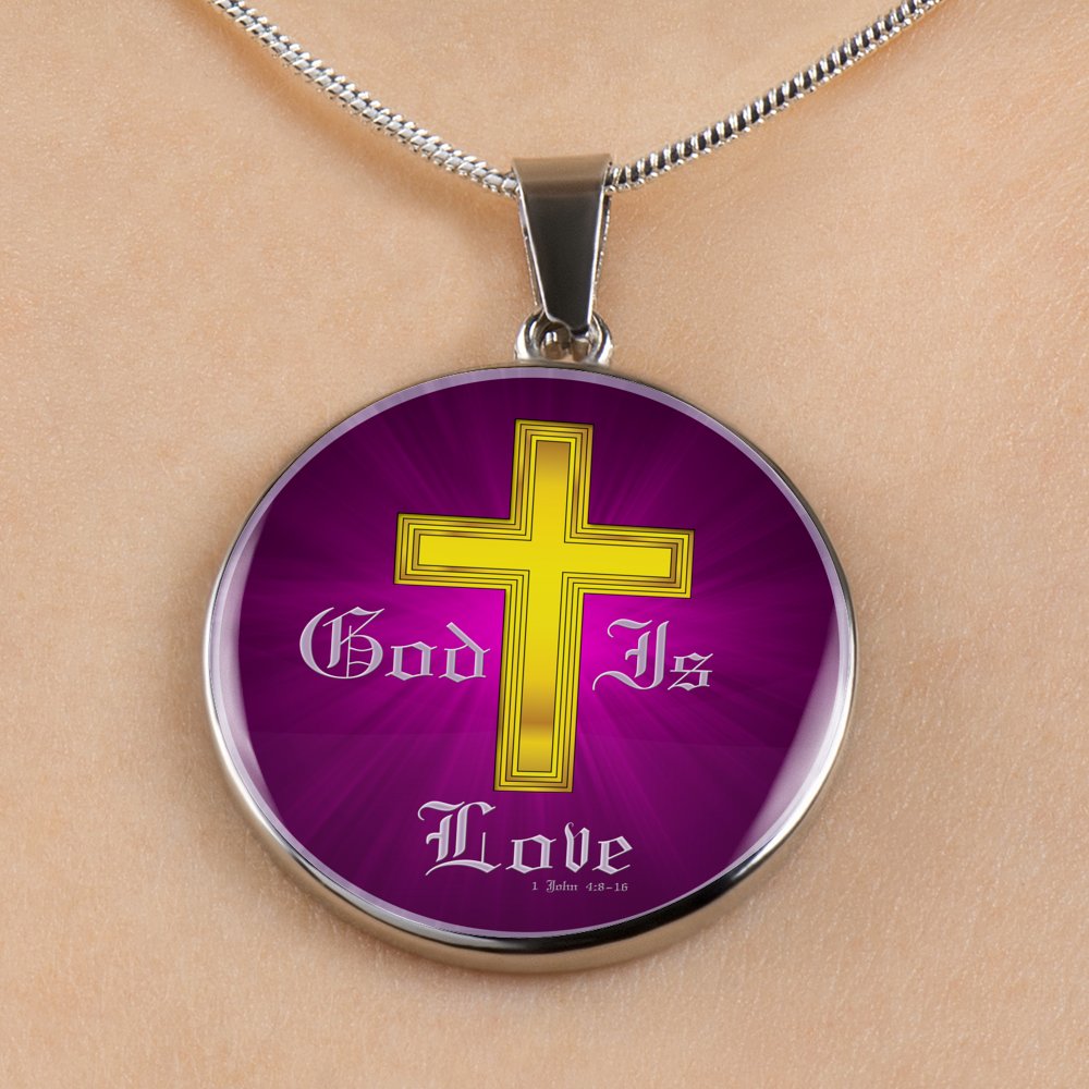 God Is Love - Luxury Circle Necklace