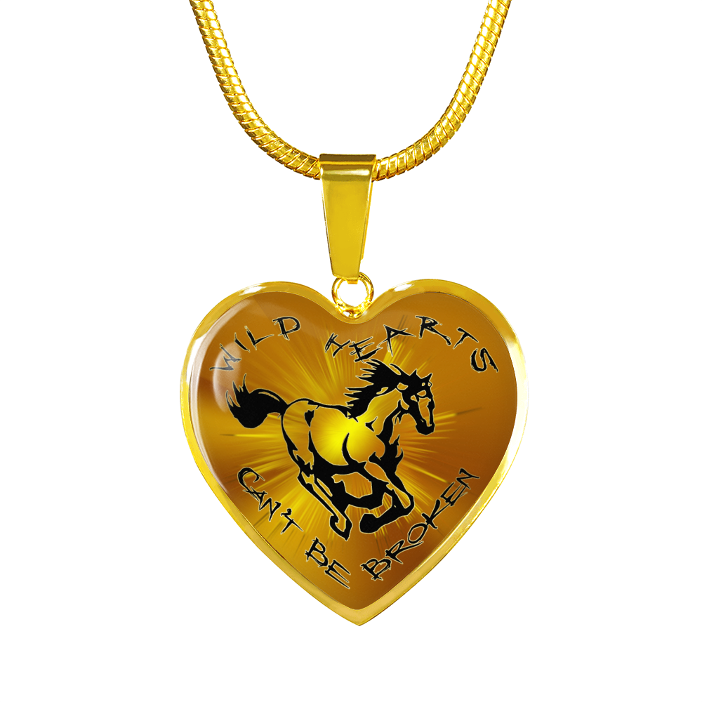 Wild Hearts Can't Be Broken-Luxury Heart Necklace-D18