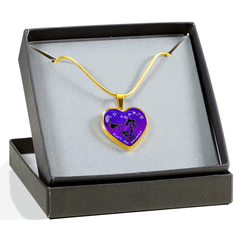 Wild Hearts Can't Be Broken-Luxury Heart Necklace-D12