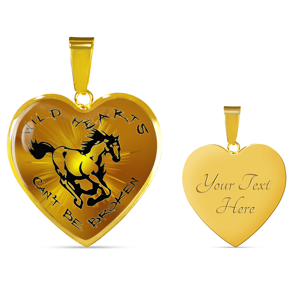 Wild Hearts Can't Be Broken-Luxury Heart Necklace-D18